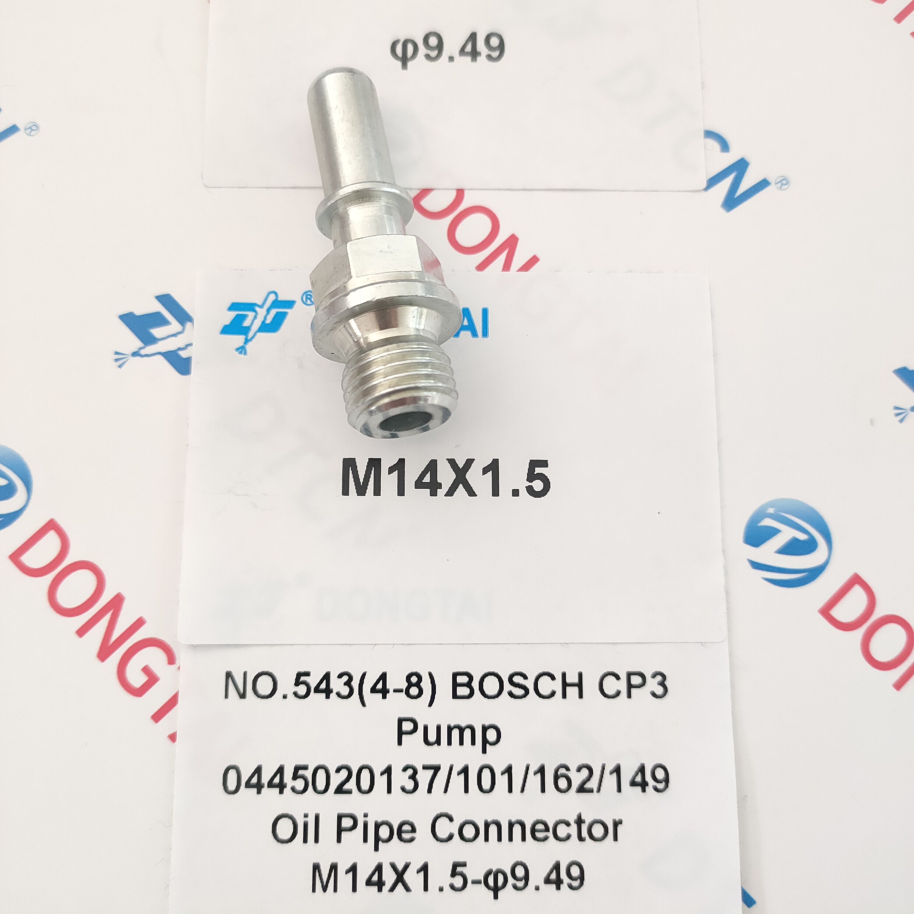 NO.543(4-8) BOSCH CP3 Pump 0445020137/101/162/149 Oil Pipe Connector M14X1.5-9.49