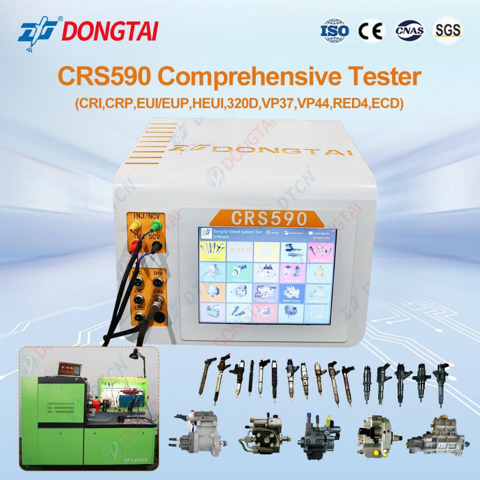 CRS590 CRI,CRP,EUI,EUP, HEUI, 320D VP37 VP44 RED4 ECD System Tester 10.4in display