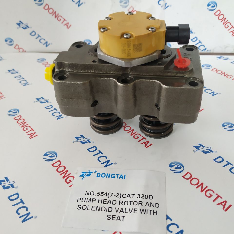 NO.554(7-2) CAT 320D PUMP HEAD ROTOR AND SOLENOID VALVE WITH SEAT