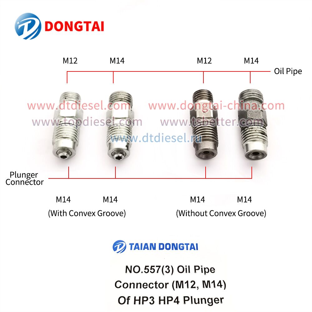 NO.557(3-1) Oil Pipe Connector 294090-5050 M12 With Convex Groove of HP3 HP4 Plunger