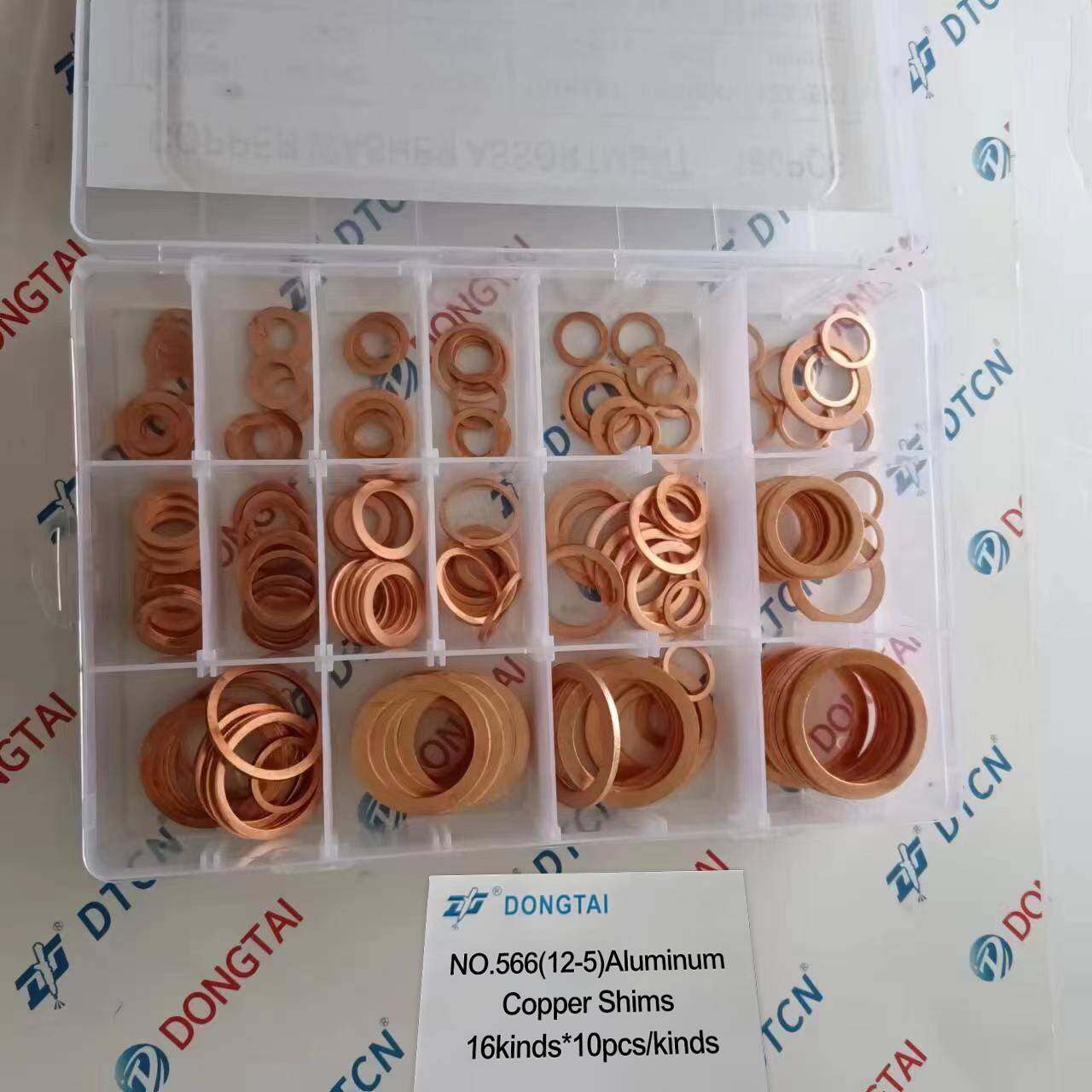 NO.566(12-5)Aluminum Copper Shims 16kinds*10pcs/kinds
