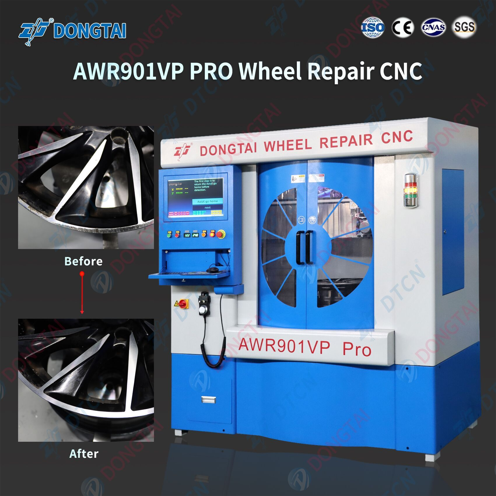 AWR901VP PRO  WHEEL REPAIR CNC